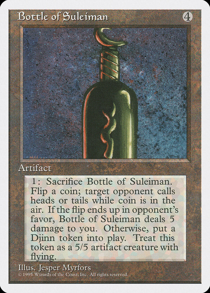 Bottle of Suleiman  (Fourth Edition)  | Good Games Adelaide SA