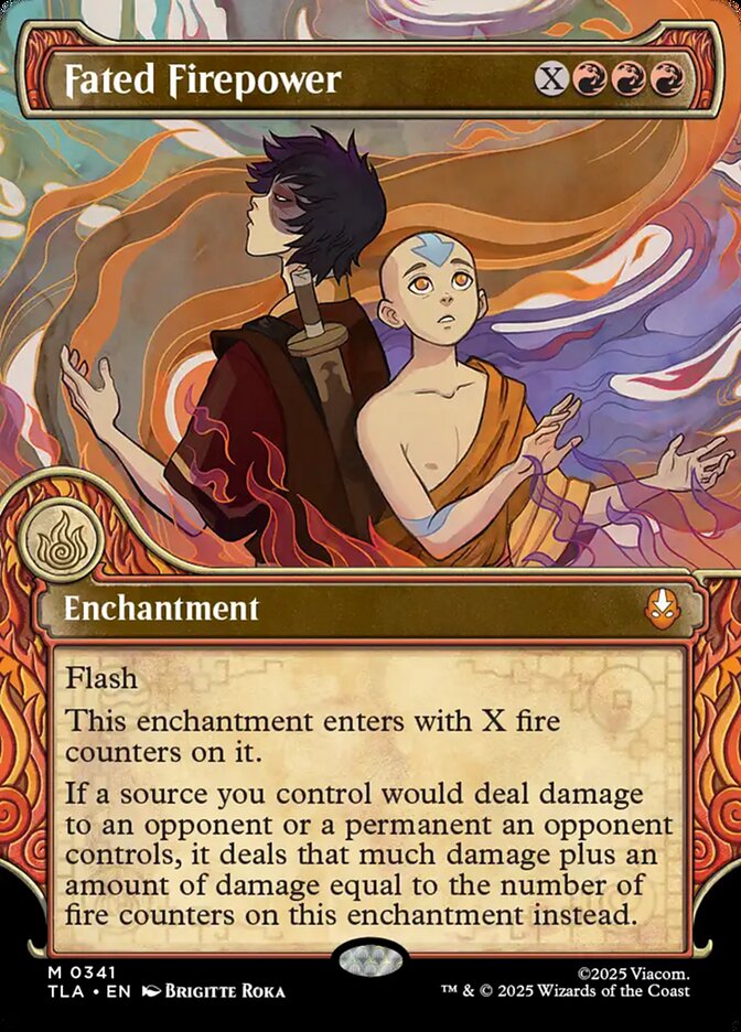 Fated Firepower  341 (Avatar: The Last Airbender)  - Showcase Foil | Good Games Adelaide SA