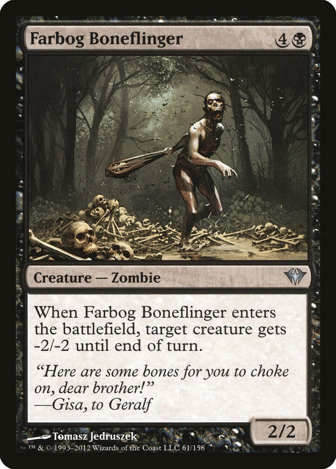 Farbog Boneflinger 61 (Dark Ascension)  - Foil | Good Games Adelaide SA