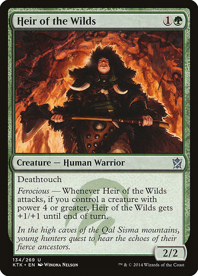 Heir of the Wilds 134 (Khans of Tarkir)  - Foil | Good Games Adelaide SA