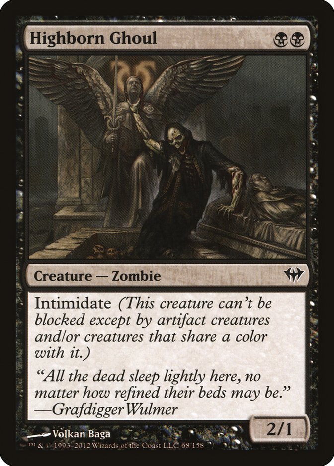 Highborn Ghoul 68 (Dark Ascension)  - Foil | Good Games Adelaide SA