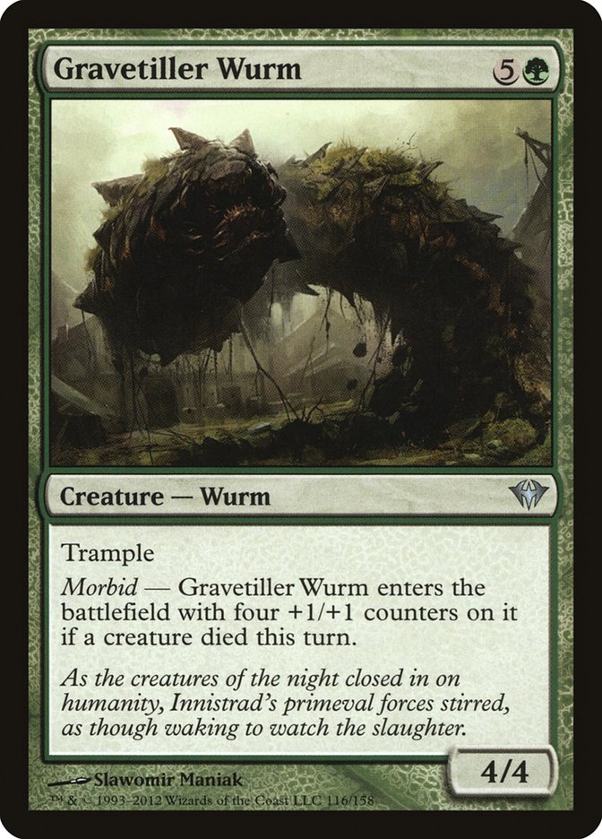 Gravetiller Wurm 116 (Dark Ascension)  - Foil | Good Games Adelaide SA