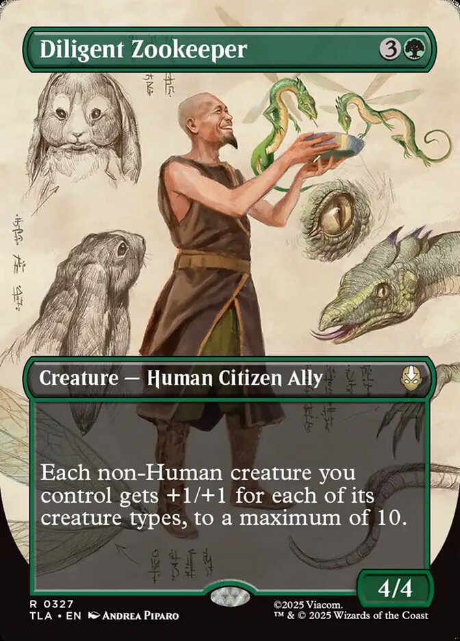 Diligent Zookeeper 327 (Avatar: The Last Airbender)  - Foil | Good Games Adelaide SA