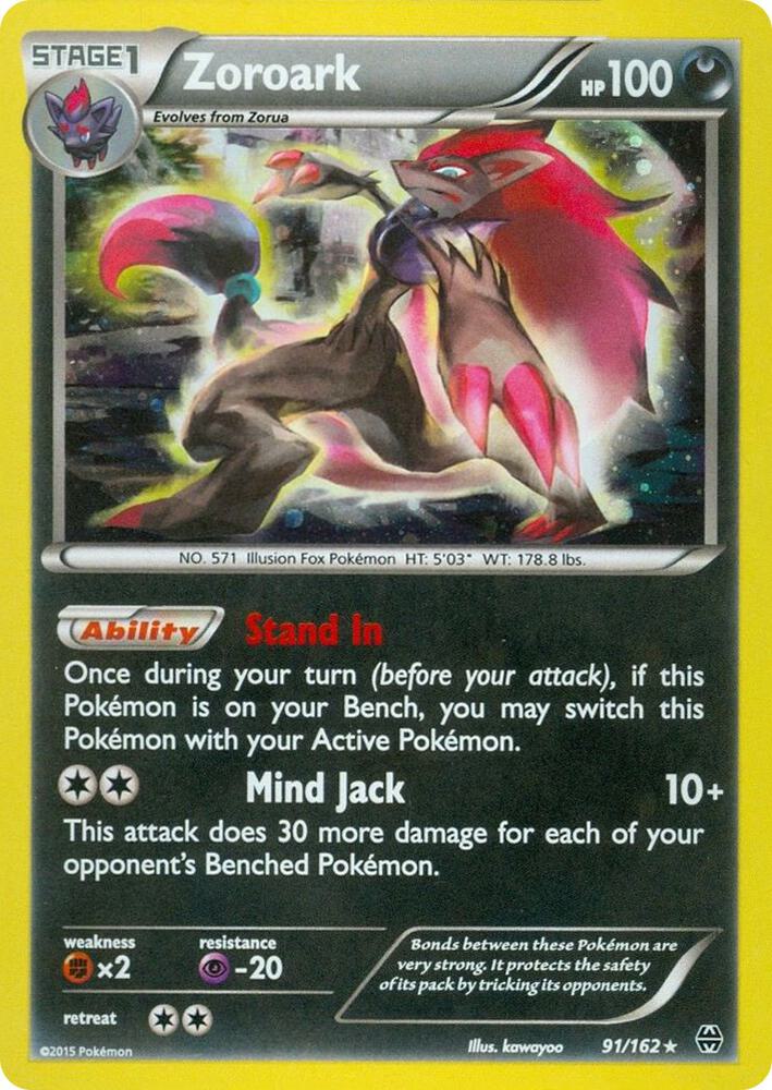 Zoroark 091/162 (Miscellaneous Cards & Products)  - Cosmo Holofoil | Good Games Adelaide SA