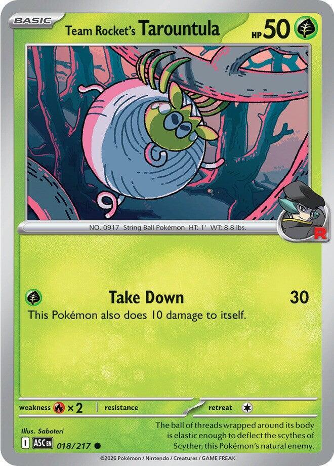 Team Rocket's Tarountula 018/217 (ME: Ascended Heroes)  - Reverse Holofoil | Good Games Adelaide SA
