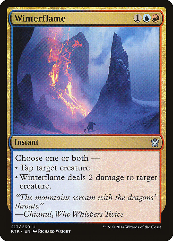 Winterflame 213 (Khans of Tarkir)  - Foil | Good Games Adelaide SA