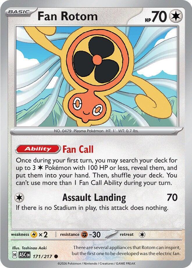 Fan Rotom 171 217 171/217 (ME: Ascended Heroes)  - Reverse Holofoil | Good Games Adelaide SA