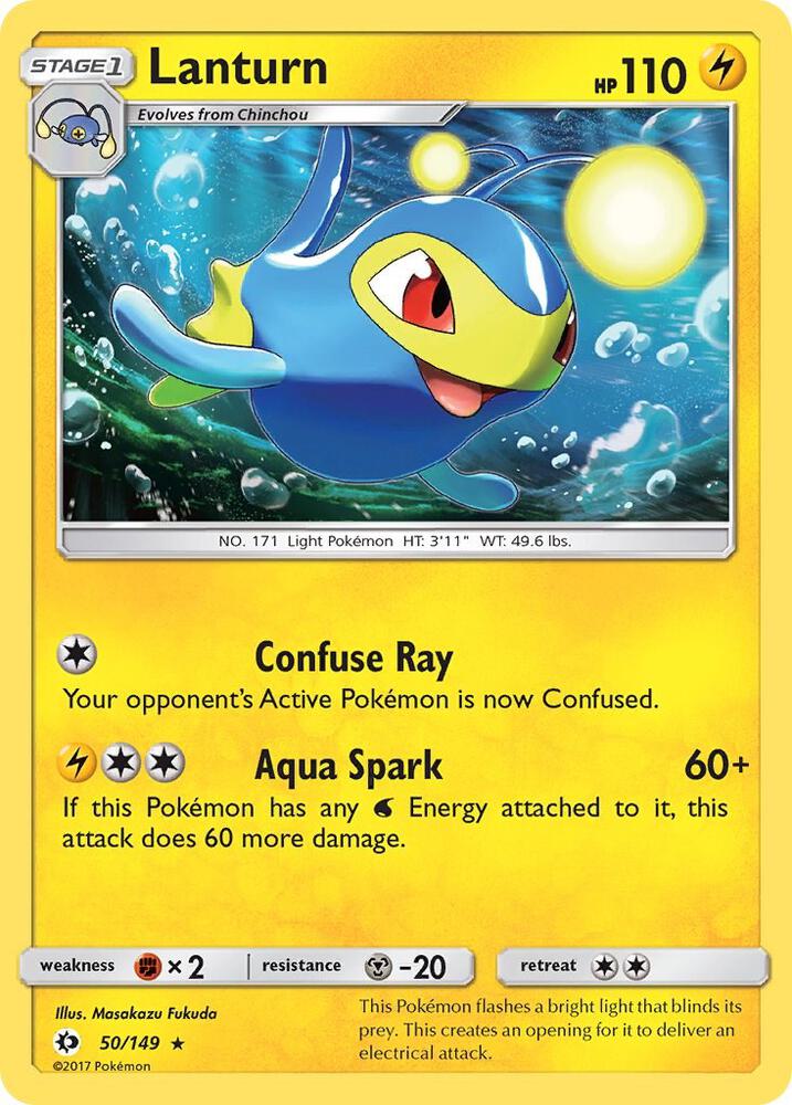 Lanturn 50/149 (SM Base Set)  | Good Games Adelaide SA