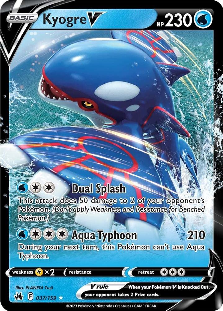 Kyogre V 037/159 (Crown Zenith)  - Holofoil | Good Games Adelaide SA