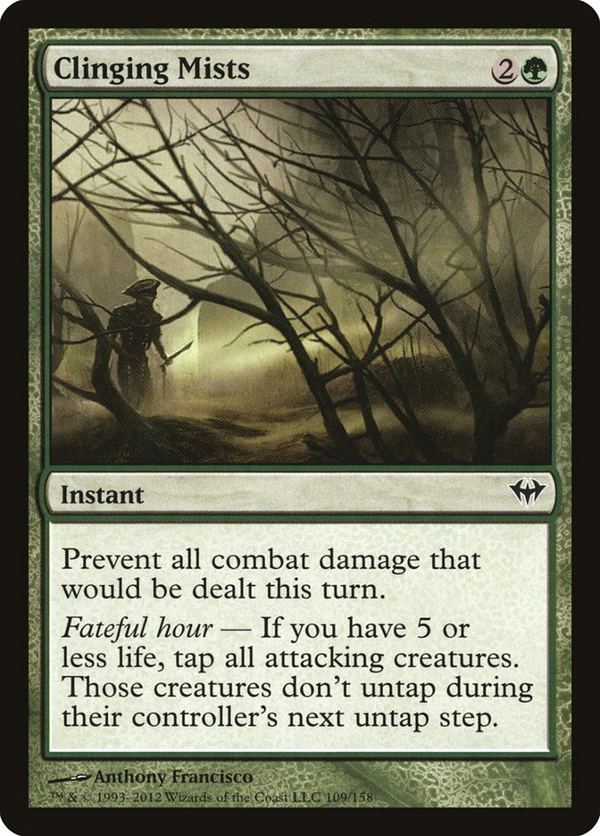 Clinging Mists 109 (Dark Ascension)  - Foil | Good Games Adelaide SA
