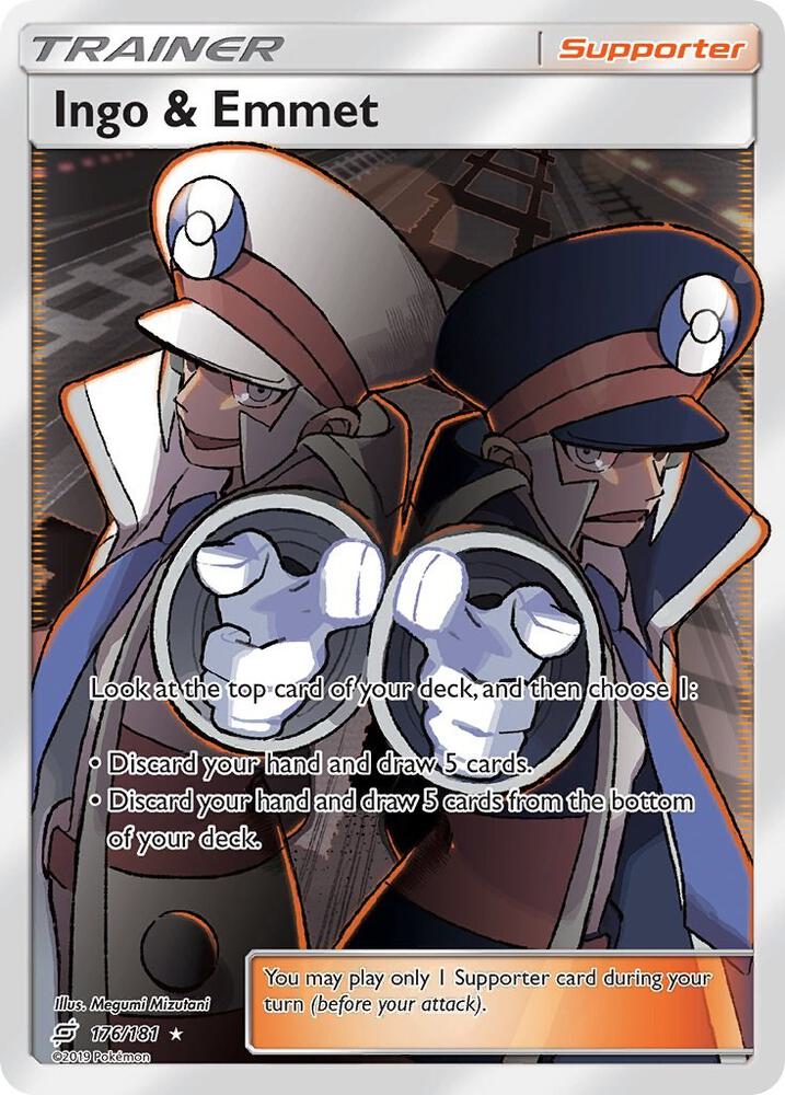 Ingo and Emmet Full Art 176/181 (SM - Team Up)  - Holofoil | Good Games Adelaide SA