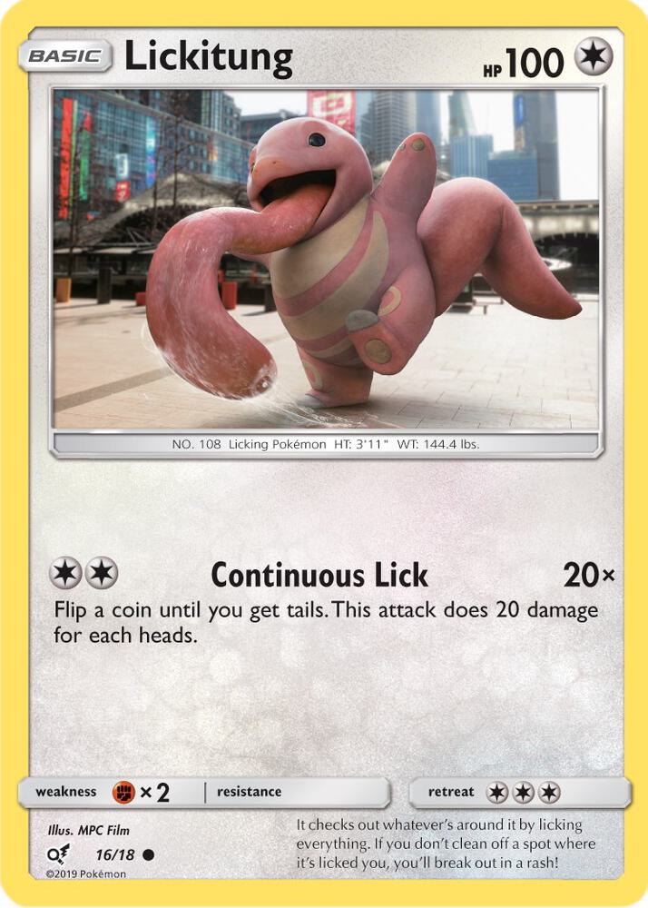 Lickitung 16/18 (Detective Pikachu)  - Holofoil | Good Games Adelaide SA