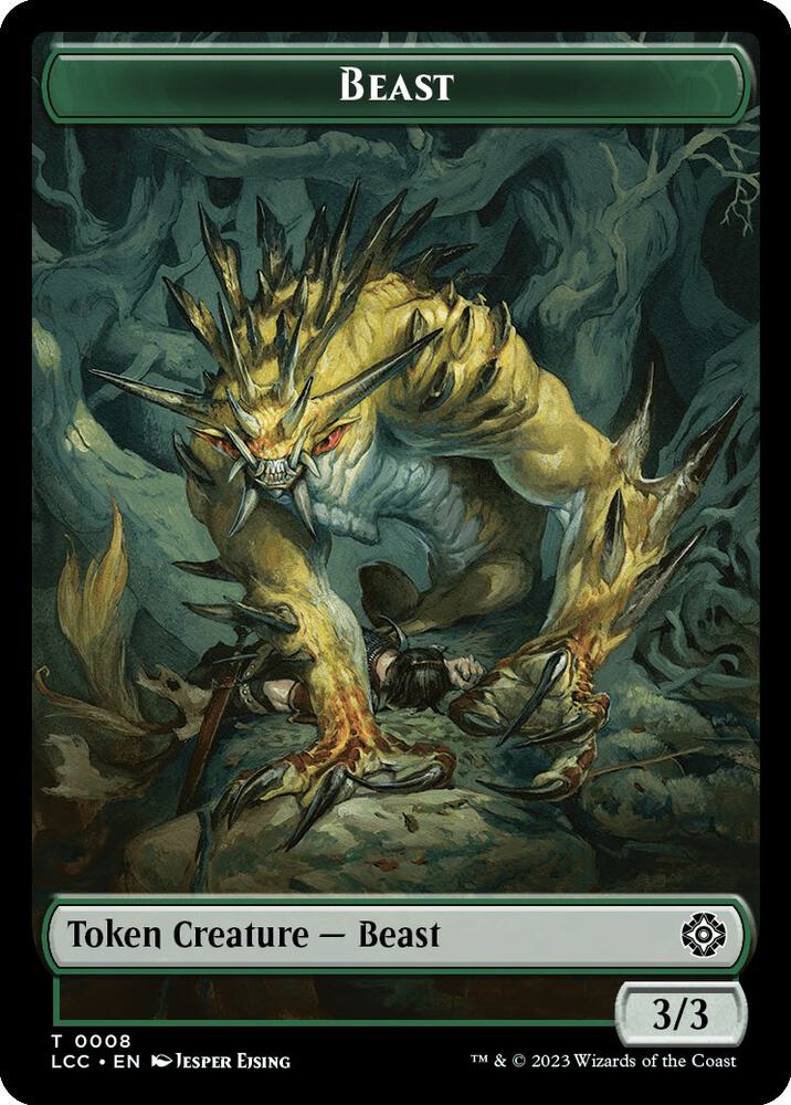 Beast Merfolk 0003 Double Sided Token 8 // 3 (Commander: The Lost Caverns of Ixalan)  | Good Games Adelaide SA