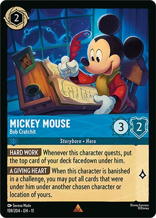 Mickey Mouse Bob Cratchit 159/204 (Winterspell)  - Cold Foil | Good Games Adelaide SA