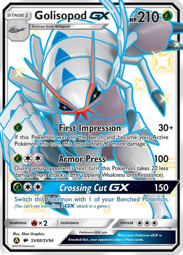 Golisopod GX SV48/SV94 (Hidden Fates: Shiny Vault)  - Holofoil | Good Games Adelaide SA