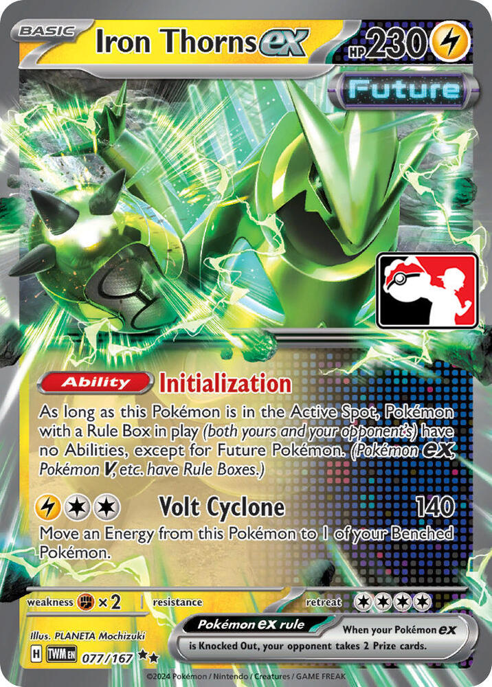 Iron Thorns ex Series 6/7 077/167 (Prize Pack Series Cards)  - Holofoil | Good Games Adelaide SA