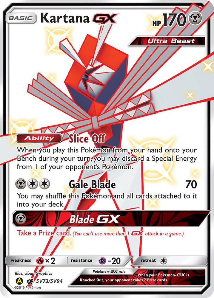 Kartana GX SV73/SV94 (Hidden Fates: Shiny Vault)  - Holofoil | Good Games Adelaide SA