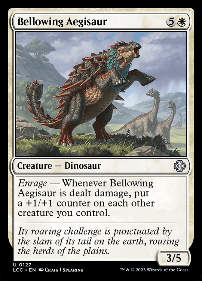 Bellowing Aegisaur 127 (Commander: The Lost Caverns of Ixalan)  | Good Games Adelaide SA
