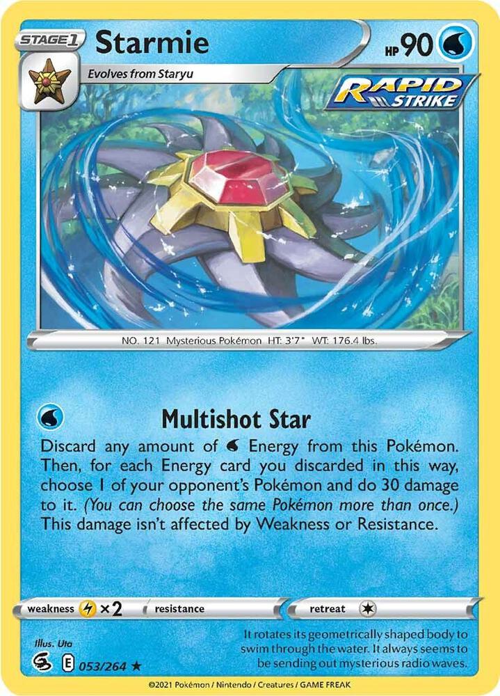 Starmie 053/264 (SWSH08: Fusion Strike)  - Holofoil | Good Games Adelaide SA