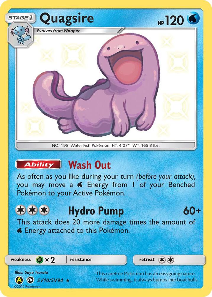 Quagsire SV10/SV94 (Hidden Fates: Shiny Vault)  - Holofoil | Good Games Adelaide SA