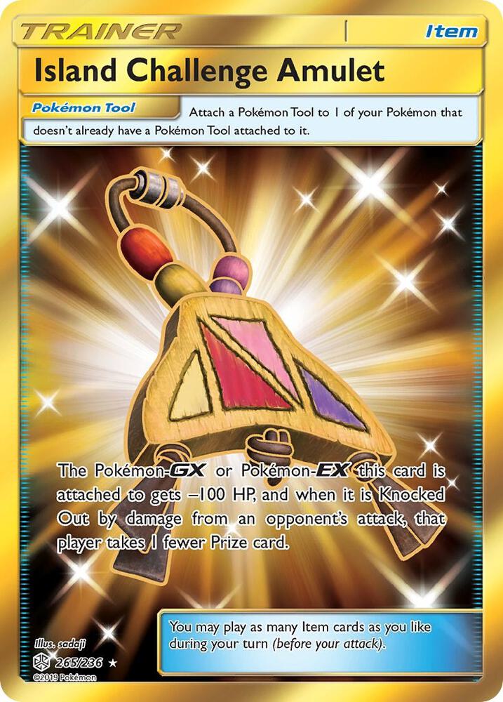 Island Challenge Amulet Secret 265/236 (SM - Cosmic Eclipse)  - Holofoil | Good Games Adelaide SA
