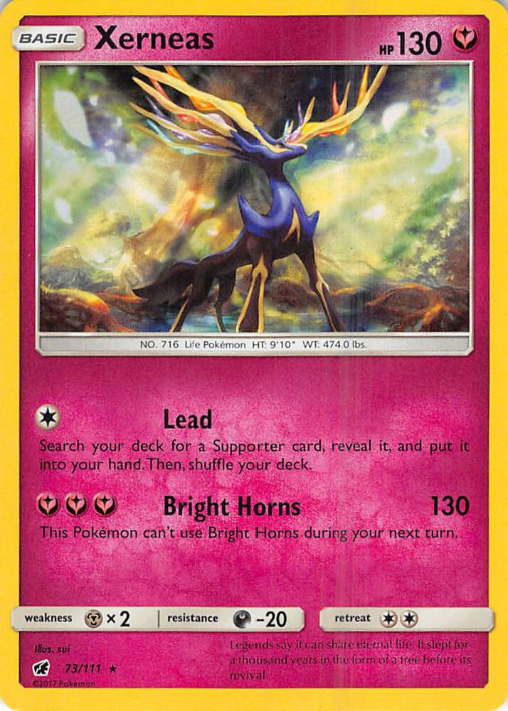 Xerneas 73/111 (SM - Crimson Invasion)  - Reverse Holofoil | Good Games Adelaide SA