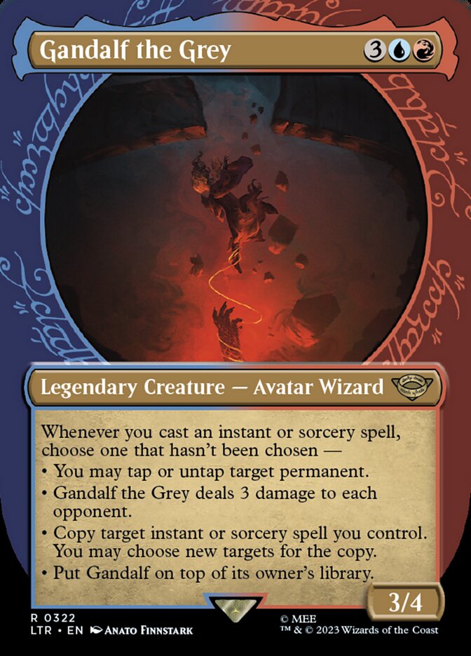 Gandalf the Grey 322 (Universes Beyond: The Lord of the Rings: Tales of Middle-earth)  - Showcase Foil | Good Games Adelaide SA