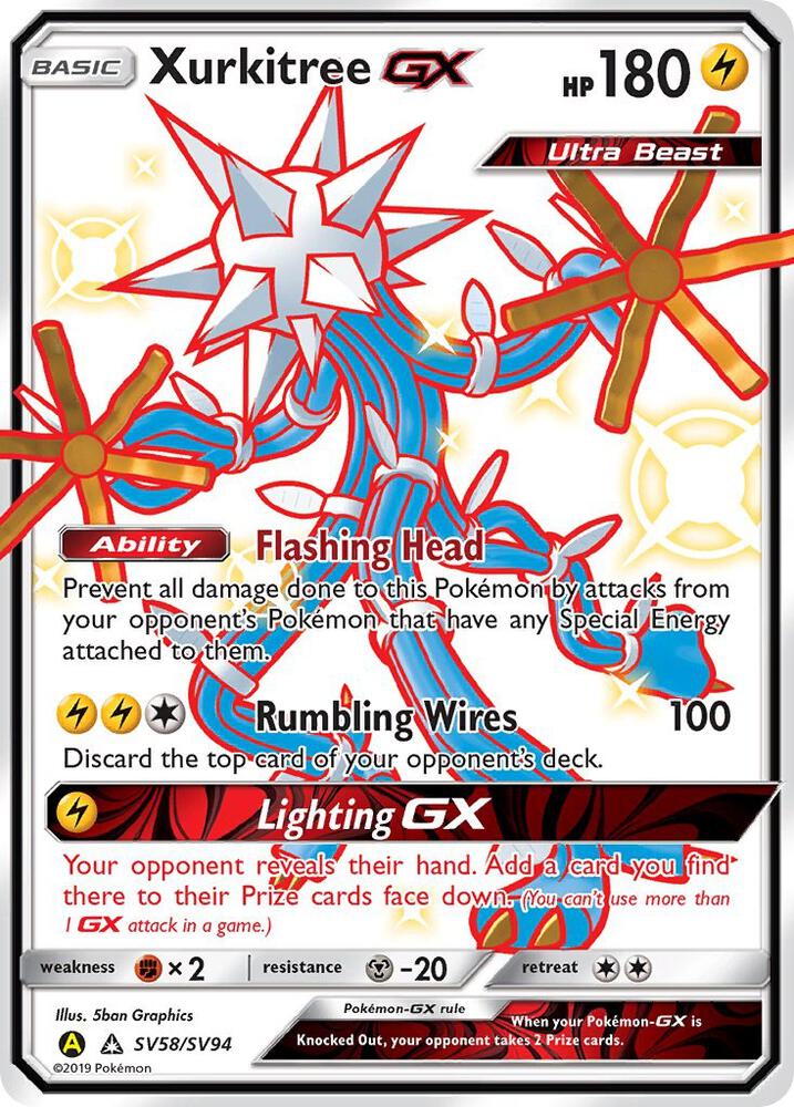 Xurkitree GX SV58/SV94 (Hidden Fates: Shiny Vault)  - Holofoil | Good Games Adelaide SA