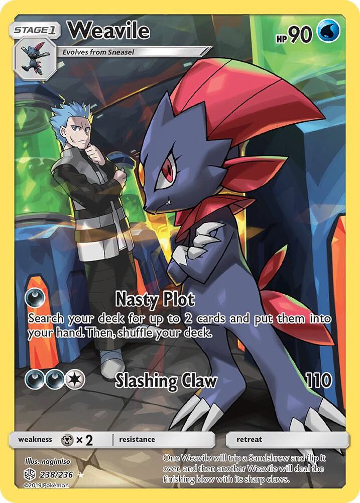 Weavile Secret 238/236 (SM - Cosmic Eclipse)  - Holofoil | Good Games Adelaide SA