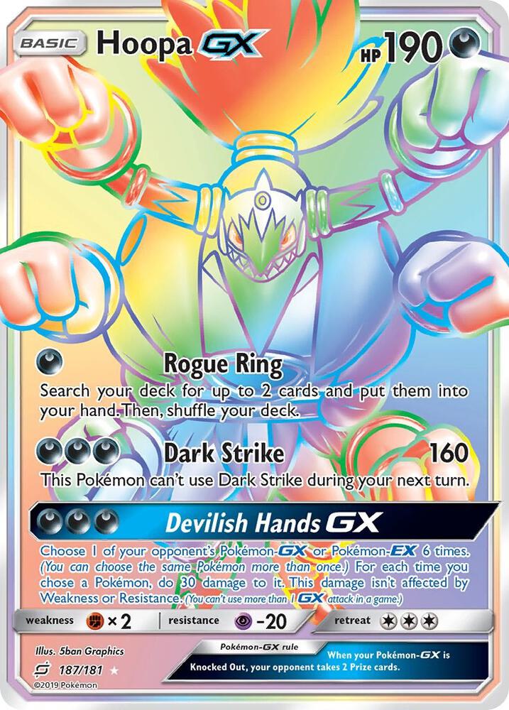 Hoopa GX Secret 187/181 (SM - Team Up)  - Holofoil | Good Games Adelaide SA