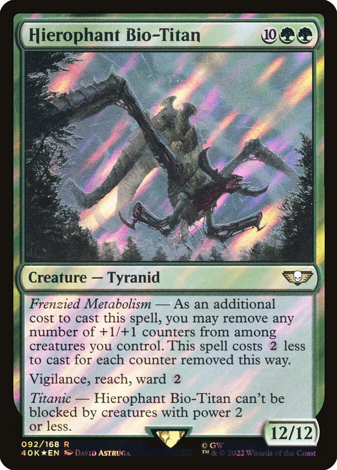 Hierophant Bio-Titan 92 (Universes Beyond: Warhammer 40,000)  - Foil | Good Games Adelaide SA