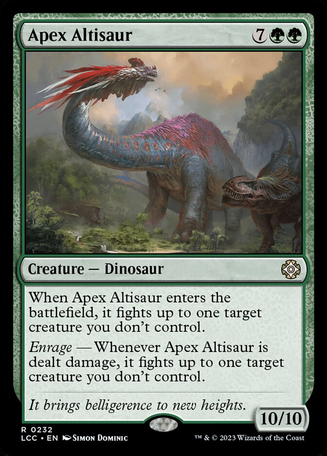 Apex Altisaur 232 (Commander: The Lost Caverns of Ixalan)  | Good Games Adelaide SA