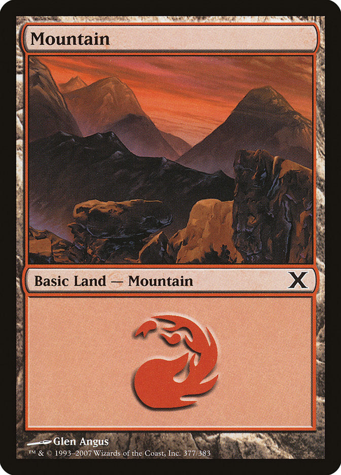 Mountain 377 (10th Edition)  - Foil | Good Games Adelaide SA