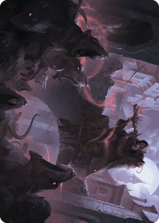 Gnawing Crescendo Art Card 17 (Art Series: Wilds of Eldraine)  | Good Games Adelaide SA