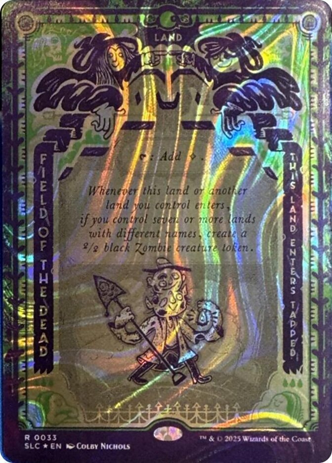Field of the Dead 33 (Secret Lair Countdown Kit)  - Borderless Halo Foil | Good Games Adelaide SA