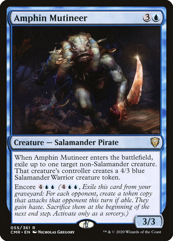 Amphin Mutineer 55 (Commander Legends)  - Foil | Good Games Adelaide SA