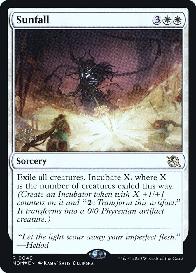 Sunfall 40 (Prerelease Cards)  - Foil | Good Games Adelaide SA