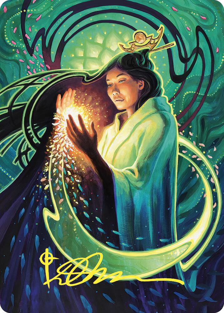 Obscuring Haze Art Card Gold Stamped Signature 69 (Art Series: Commander Masters)  | Good Games Adelaide SA