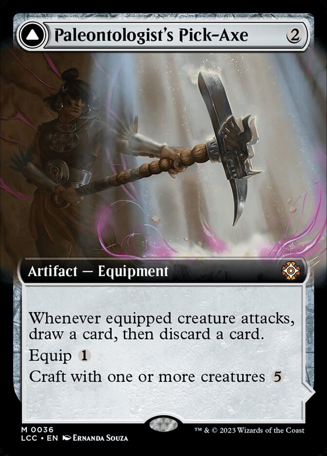 Paleontologist's Pick-Axe // Dinosaur Headdress 36 (Commander: The Lost Caverns of Ixalan)  - Foil | Good Games Adelaide SA