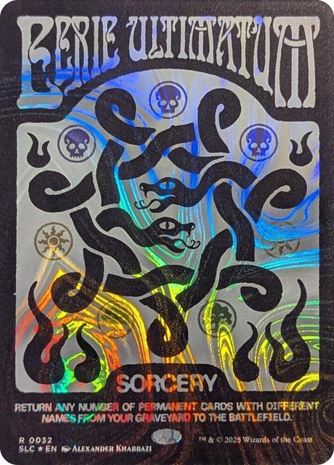 Eerie Ultimatum 32 (Secret Lair Countdown Kit)  - Borderless Halo Foil | Good Games Adelaide SA