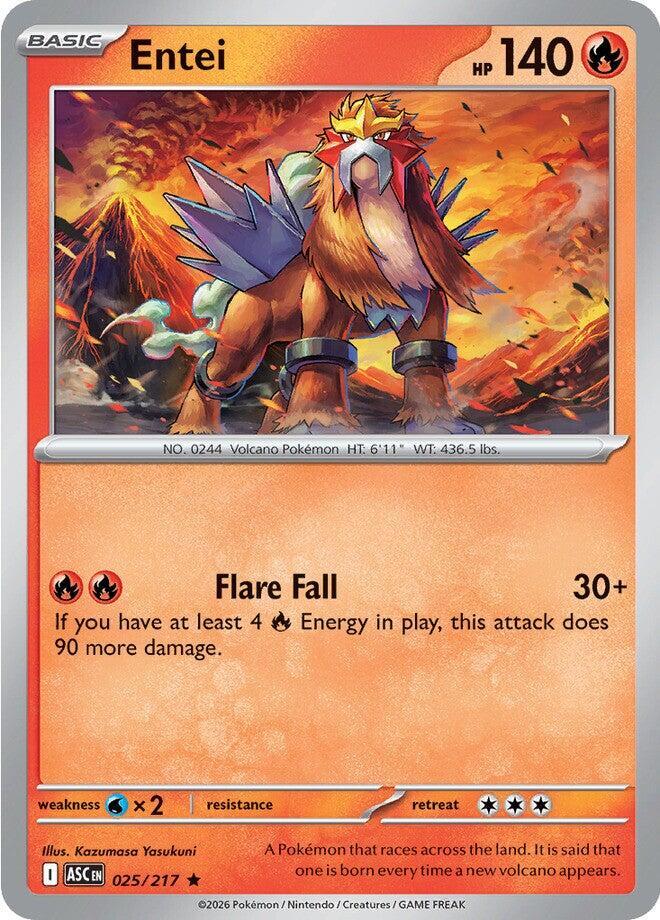 Entei 025/217 (ME: Ascended Heroes)  - Holofoil | Good Games Adelaide SA