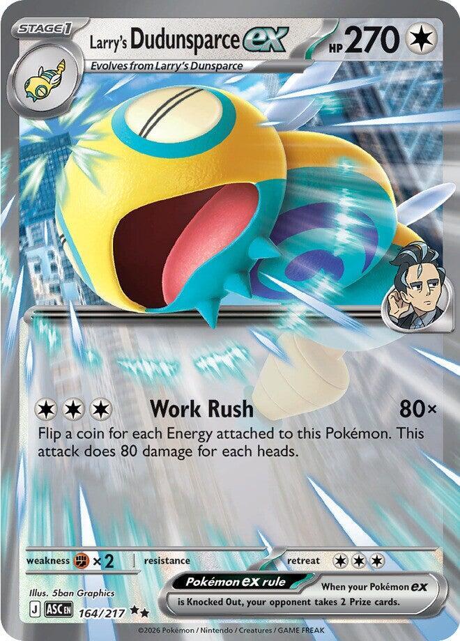 Larry's Dudunsparce ex 164/217 (ME: Ascended Heroes)  - Holofoil | Good Games Adelaide SA