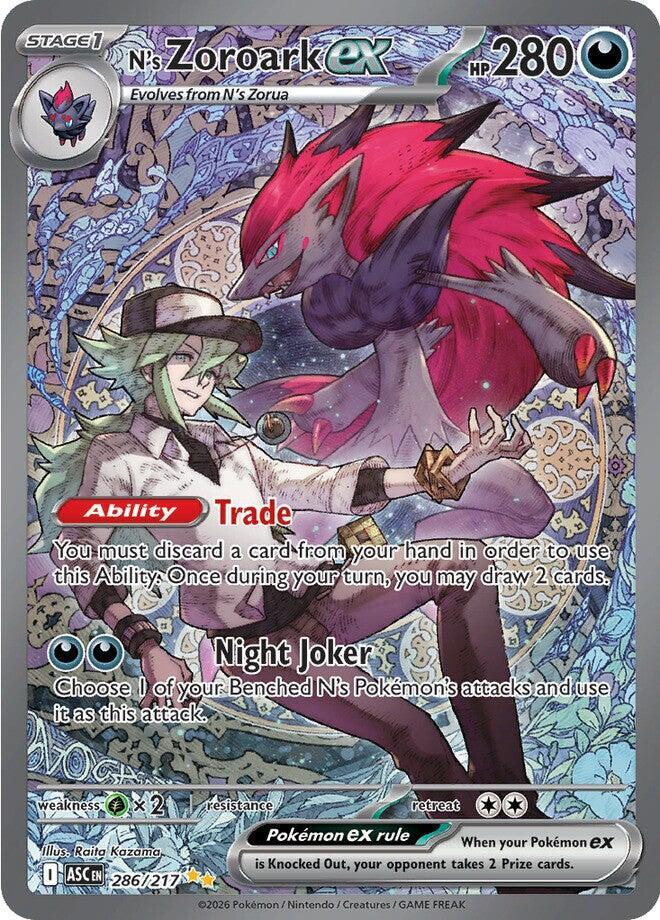 N's Zoroark ex 286/217 (ME: Ascended Heroes)  - Holofoil | Good Games Adelaide SA