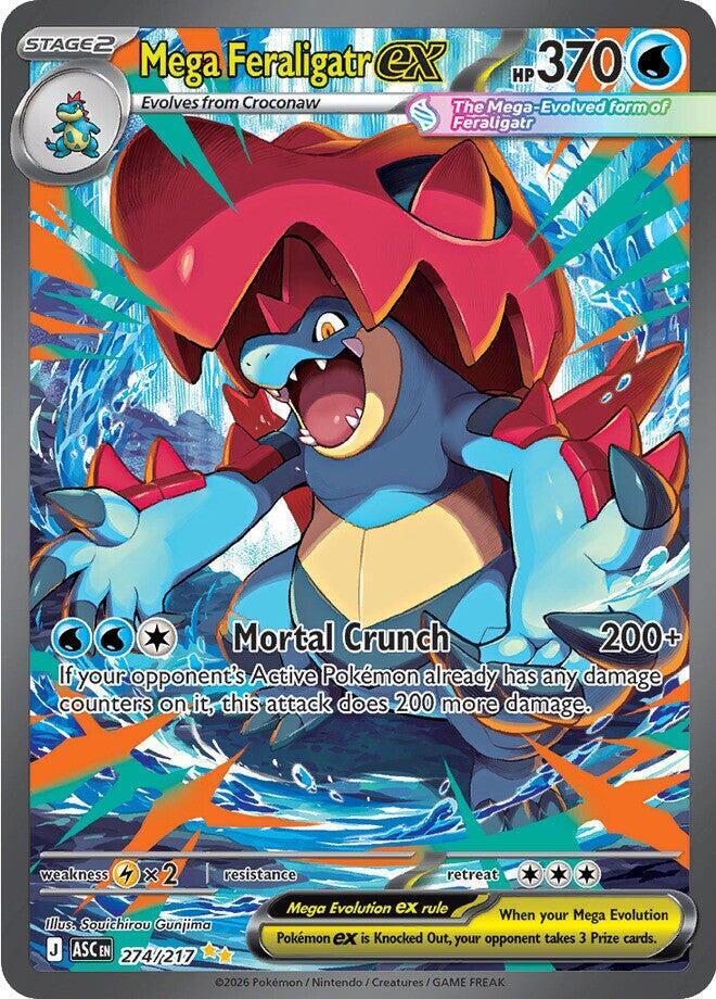Mega Feraligatr ex 274/217 (ME: Ascended Heroes)  - Holofoil | Good Games Adelaide SA