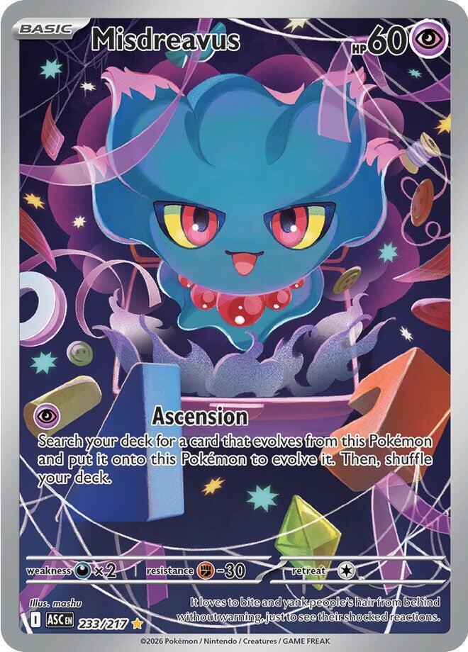 Misdreavus 233/217 (ME: Ascended Heroes)  - Holofoil | Good Games Adelaide SA