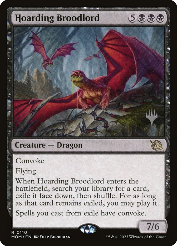 Hoarding Broodlord 110 (Promo Pack: March of the Machine)  - Foil | Good Games Adelaide SA