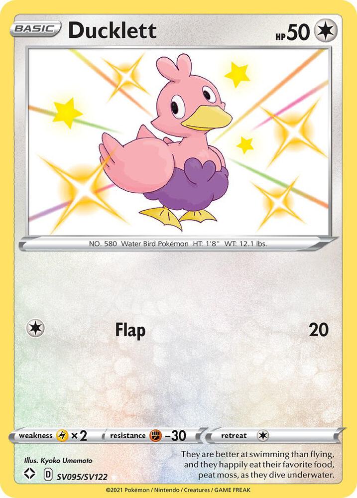 Ducklett SV095/SV122 (Shining Fates: Shiny Vault)  - Holofoil | Good Games Adelaide SA