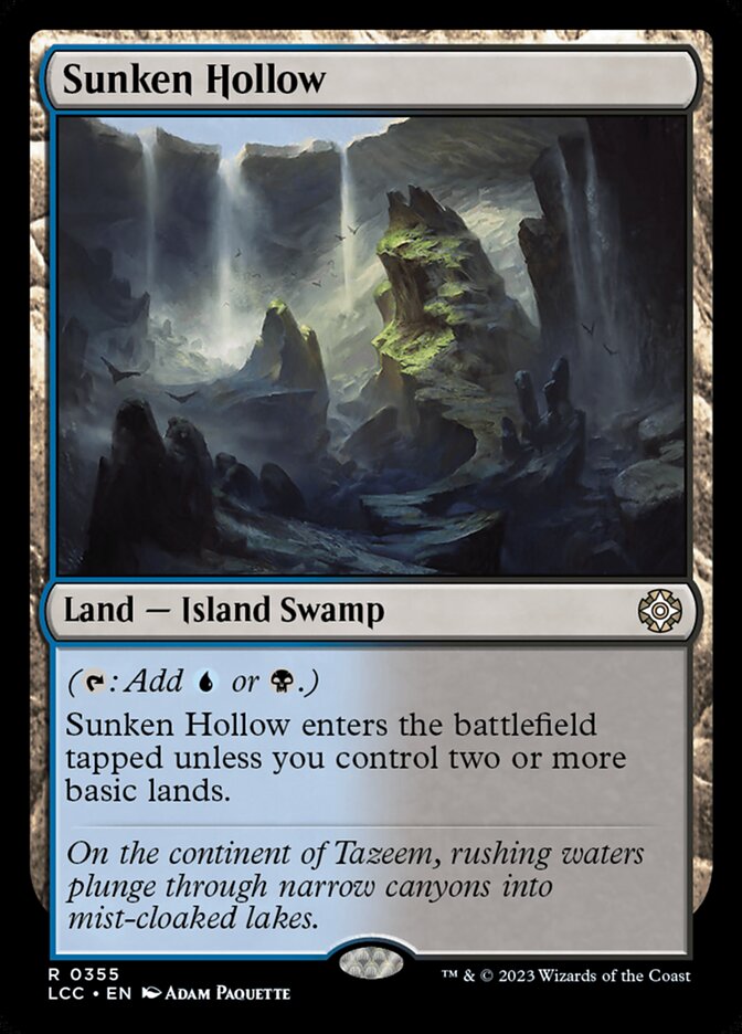 Sunken Hollow 355 (Commander: The Lost Caverns of Ixalan)  | Good Games Adelaide SA