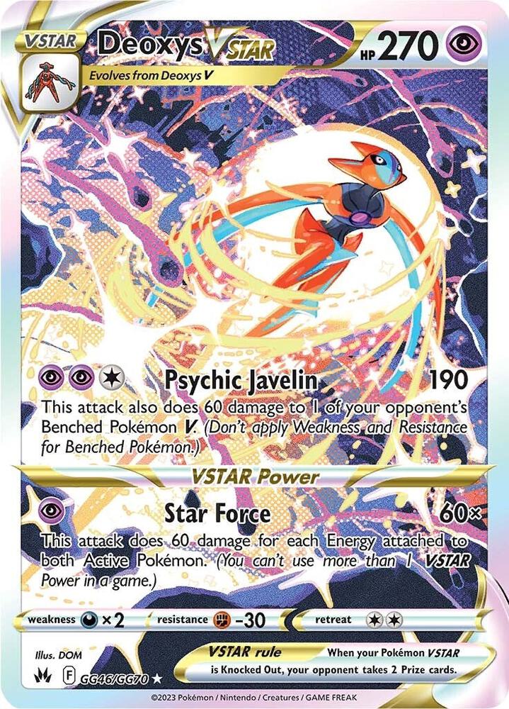 Deoxys VSTAR GG46/GG70 (Crown Zenith: Galarian Gallery)  - Holofoil | Good Games Adelaide SA