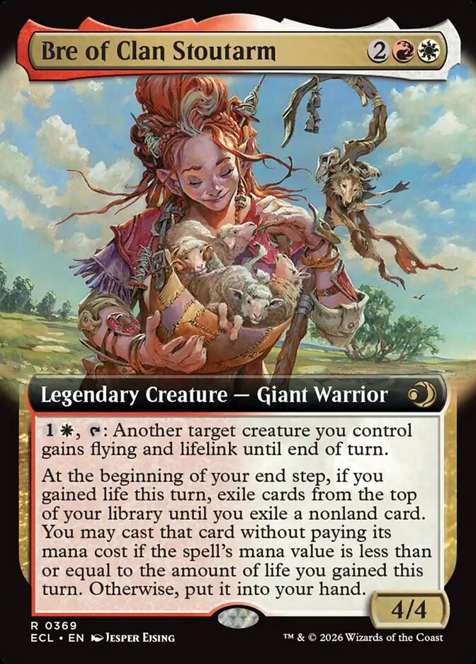 Bre of Clan Stoutarm Extended Art 369/408 (Lorwyn Eclipsed)  - Extended Art Foil | Good Games Adelaide SA